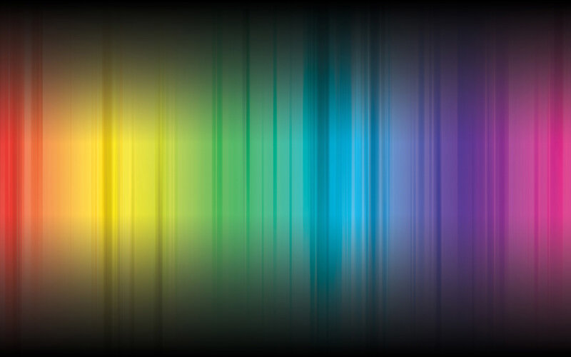 Vertical Rainbow Stripes — Red, Vibrant, Abstract, Gradient, Yellow