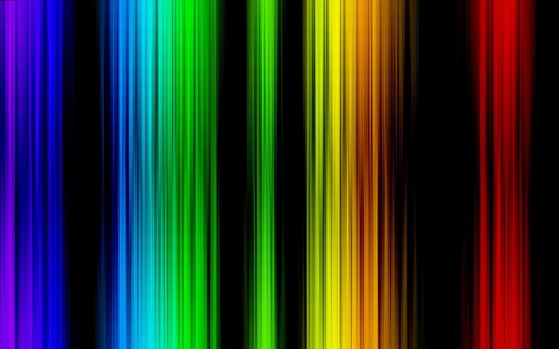 Vertical Rainbow Stripes — Red, Vibrant, Abstract