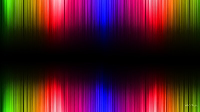 Vertical Rainbow Stripes — Red, Vibrant