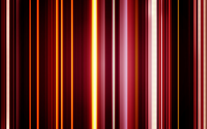 vertical red and orange light streaks