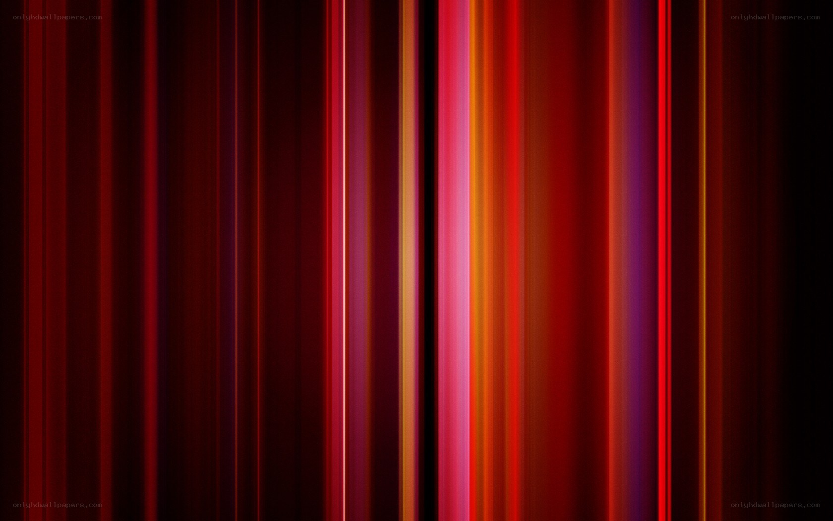 vertical red and purple light streaks