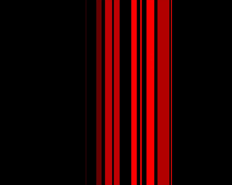 vertical red stripes on black