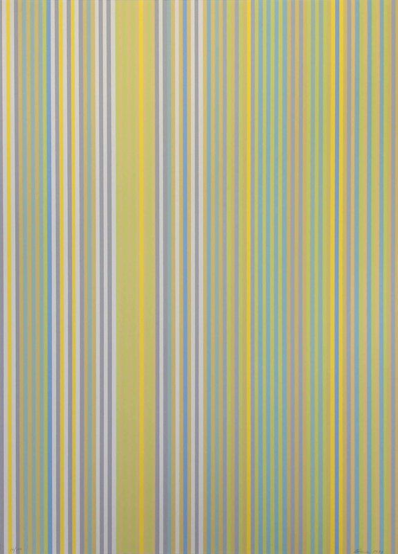 Vertical striped abstract art