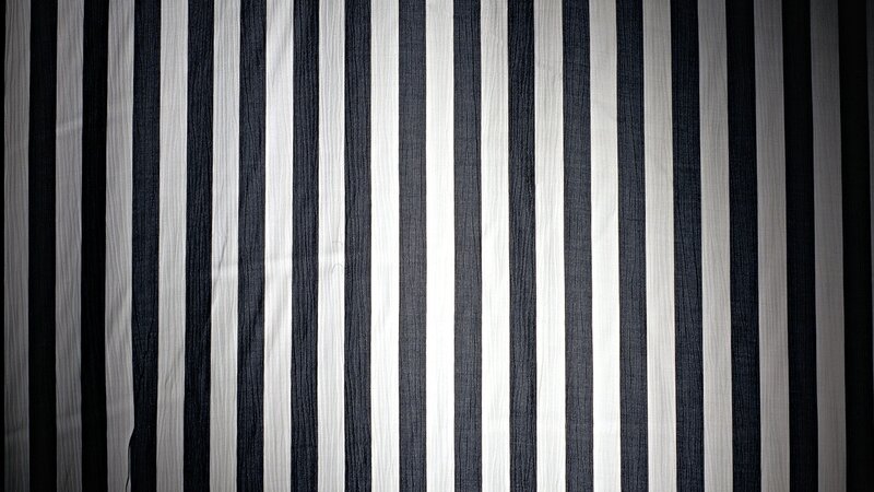 Vertical Striped Fabric — Black