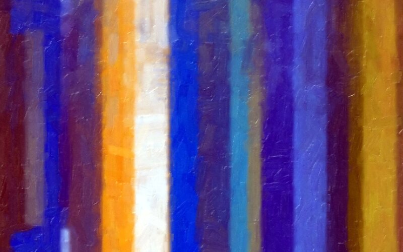 Vertical stripes of color