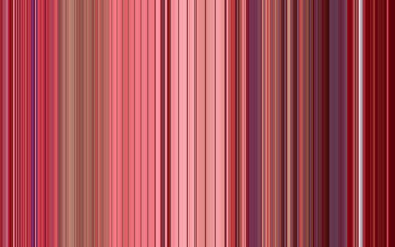 vertical stripes of red and pink