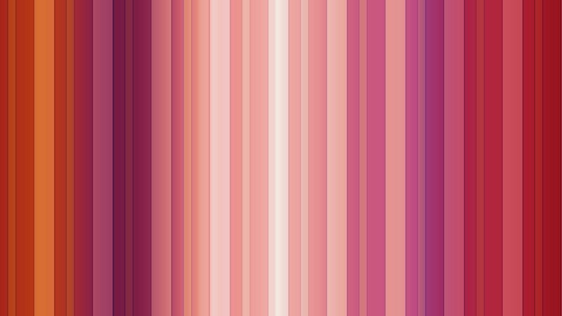 vertical stripes of red and pink