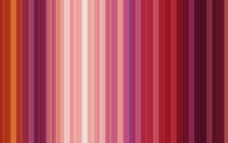 vertical stripes of red and pink