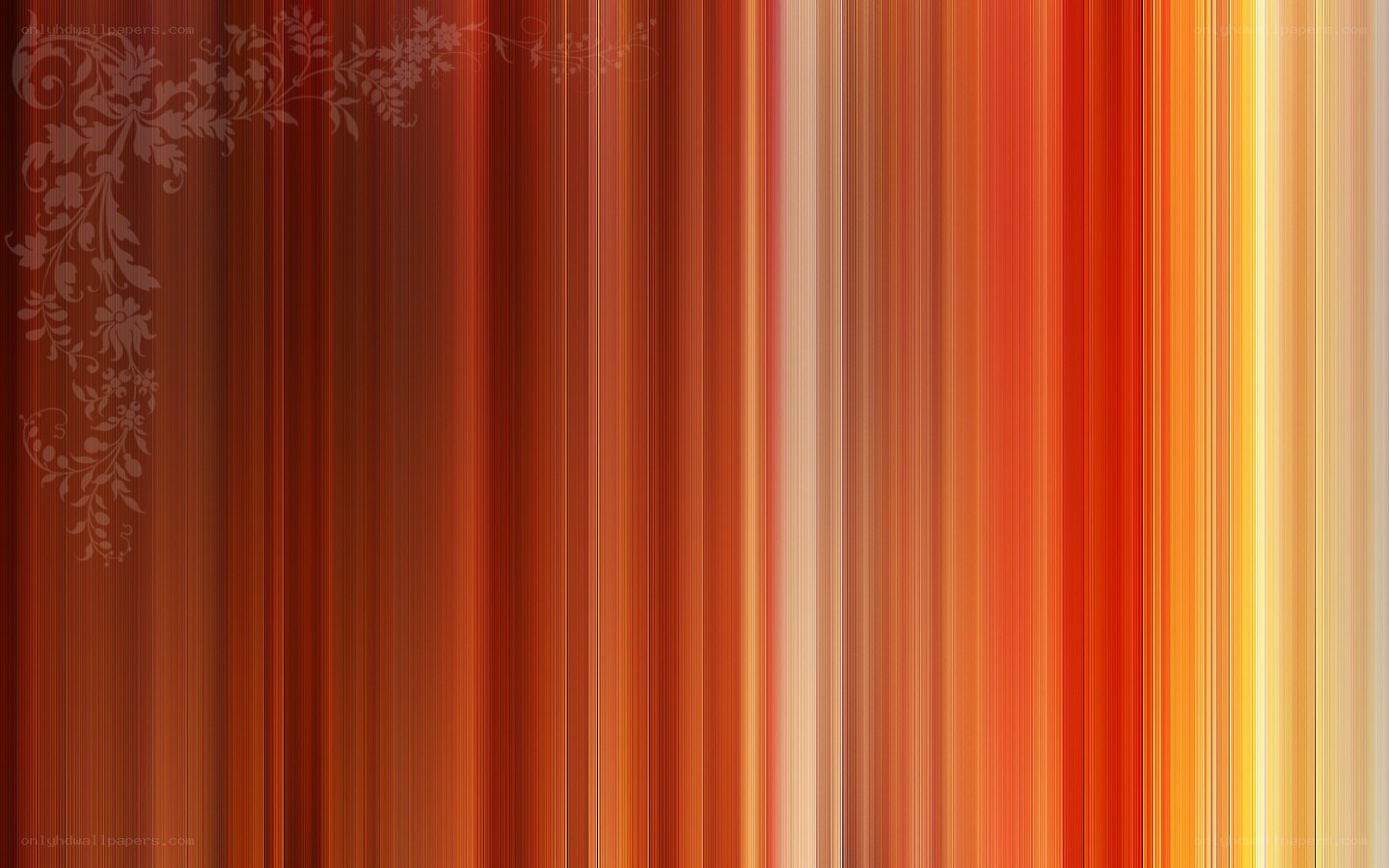 vertical stripes with floral design