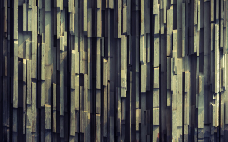 vertical wooden slat pattern