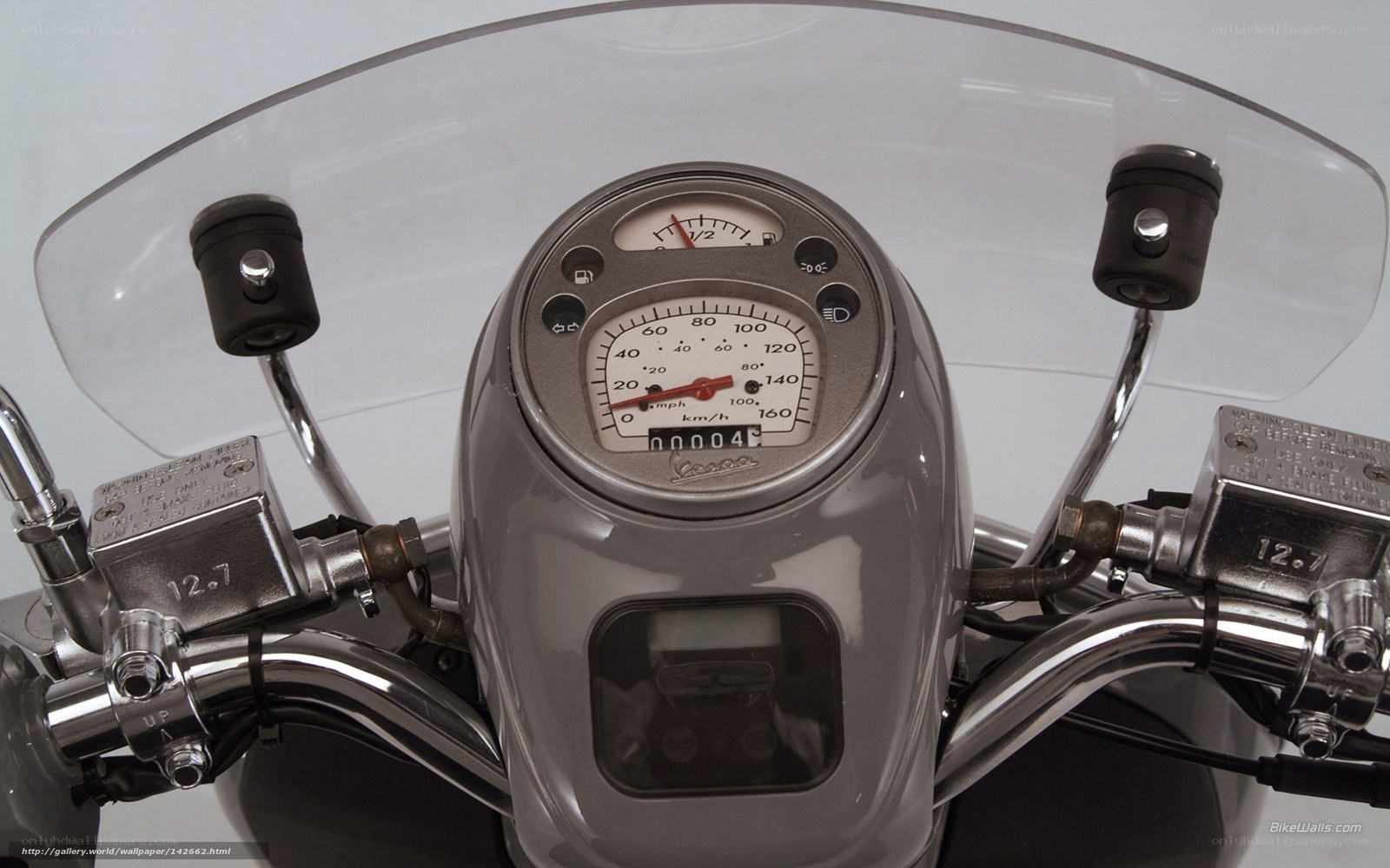 Vespa scooter dashboard