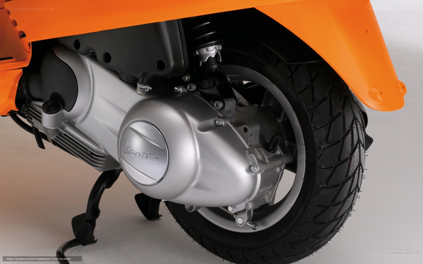 Vespa scooter engine detail
