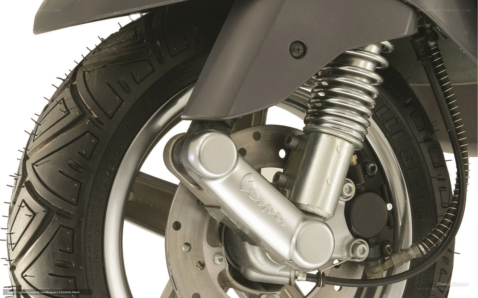 Vespa scooter front wheel
