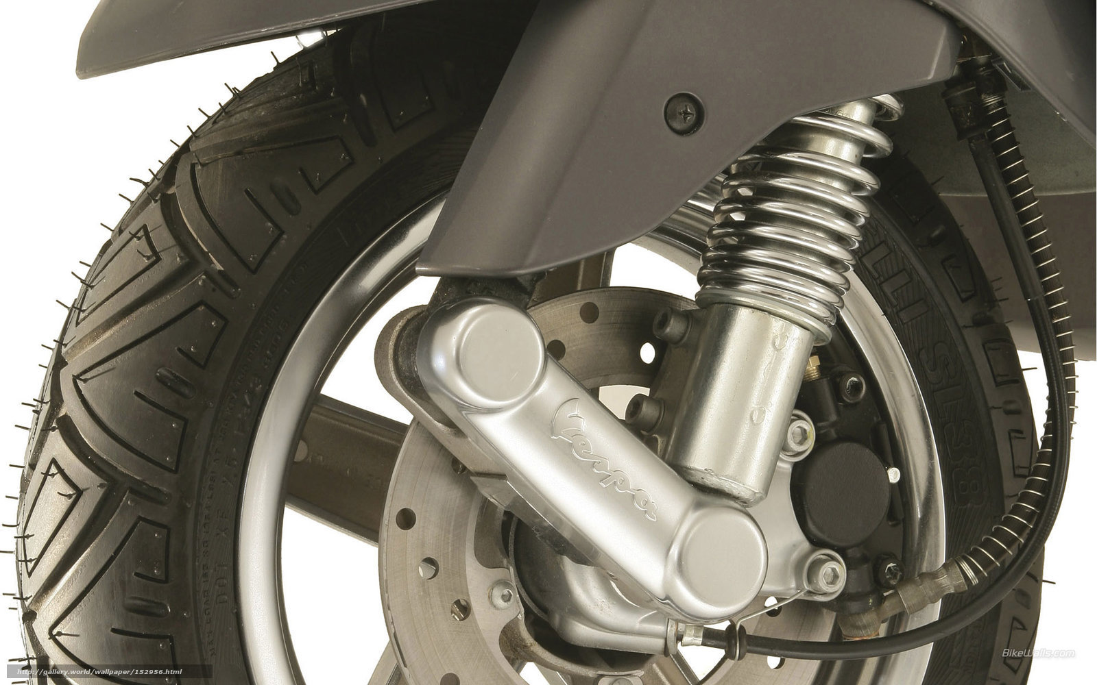 Vespa scooter front wheel