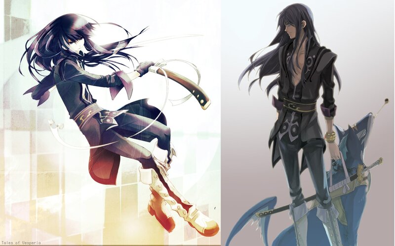 Vesperia characters in action