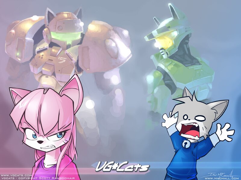 VG Cats with armored characters