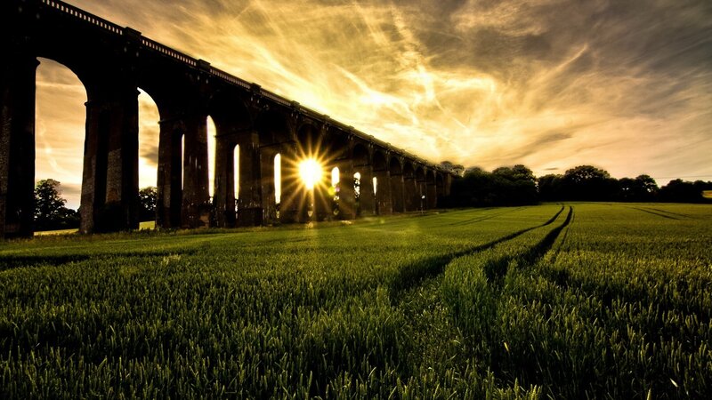 Viaduct at Sunset