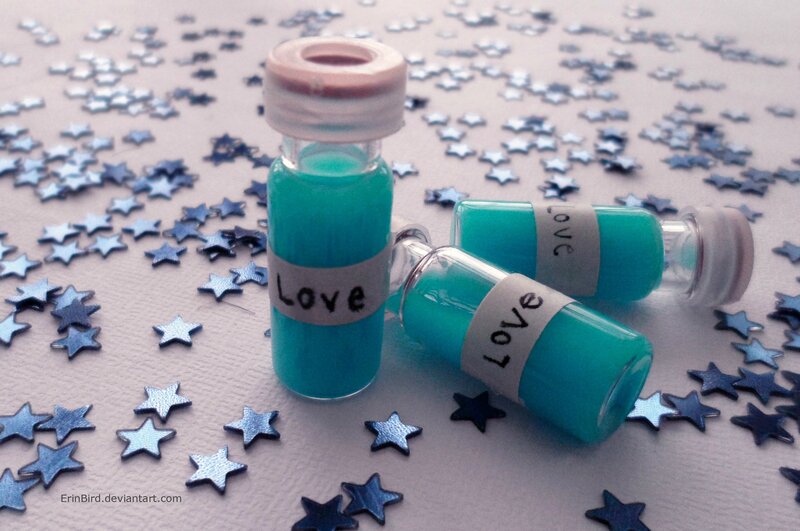Vials with Blue Liquid