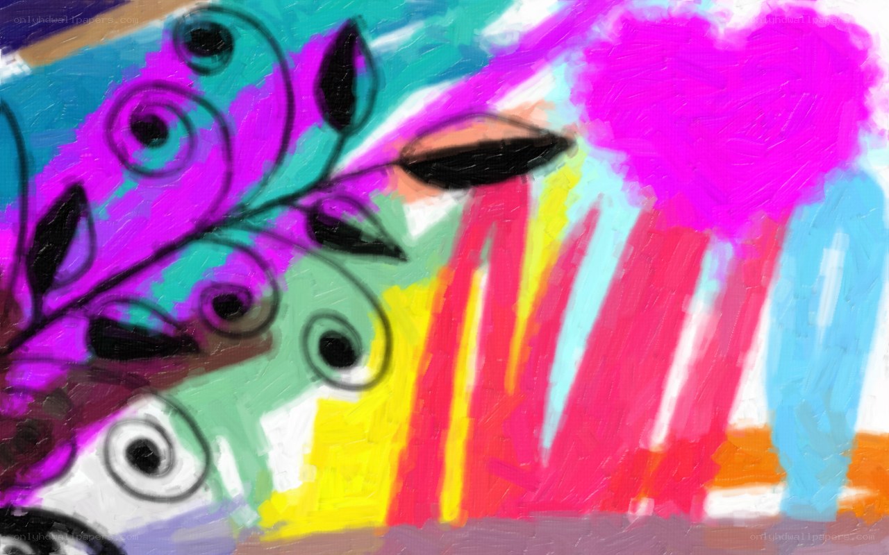 vibrant abstract art with swirls