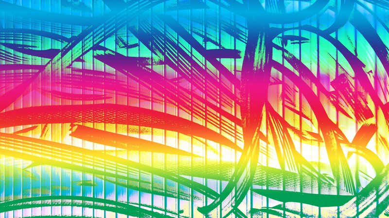 vibrant abstract brushstroke art
