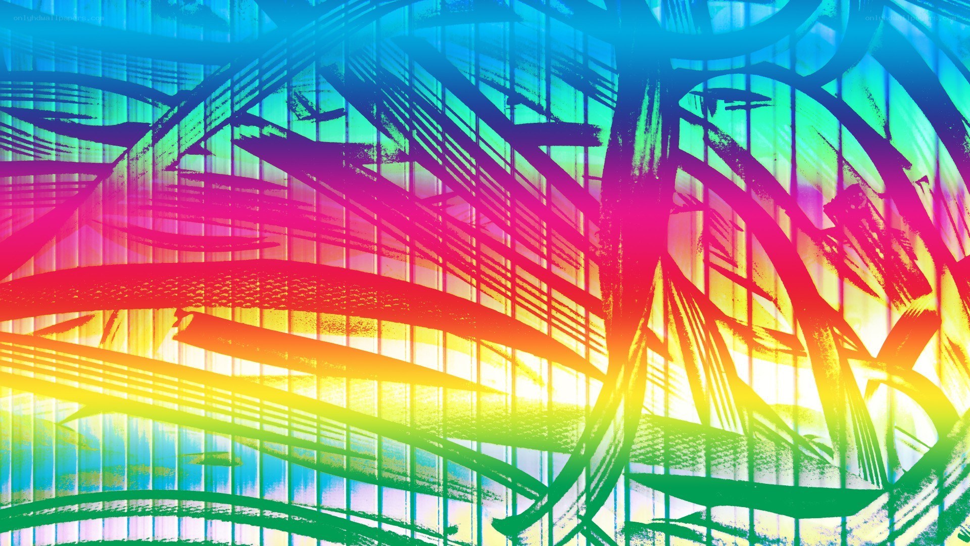 vibrant abstract brushstroke art