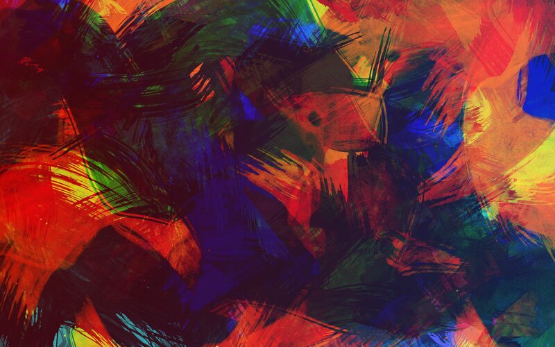 vibrant abstract brushstrokes