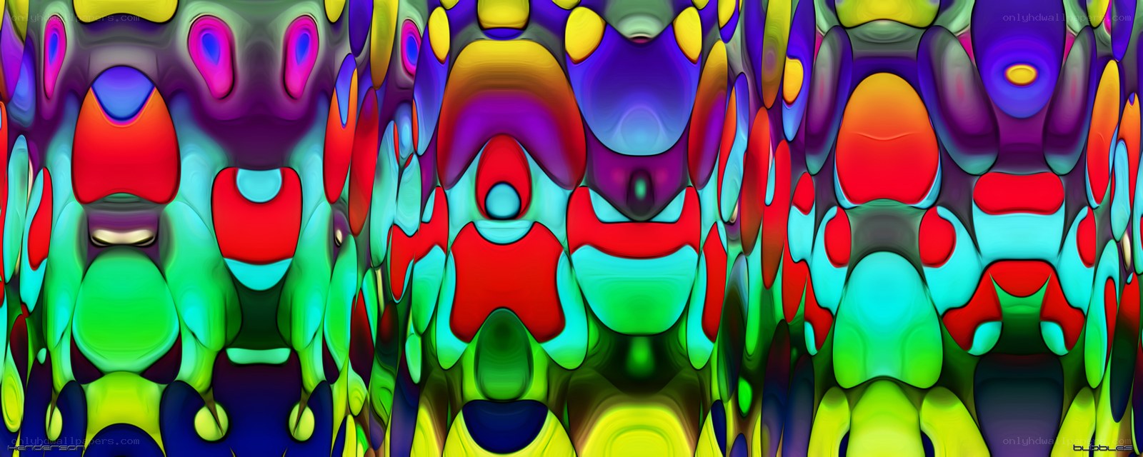 vibrant abstract bubble pattern