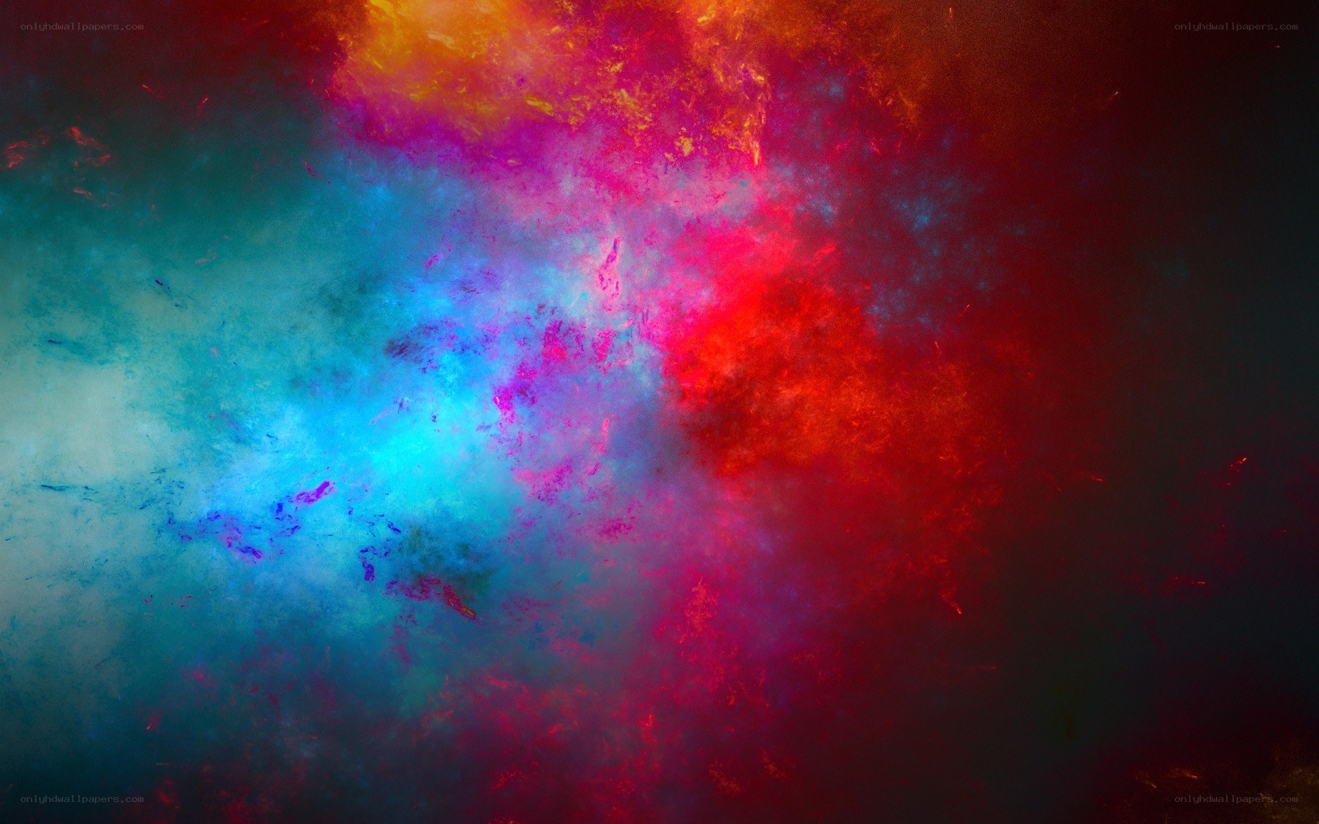 vibrant abstract color explosion