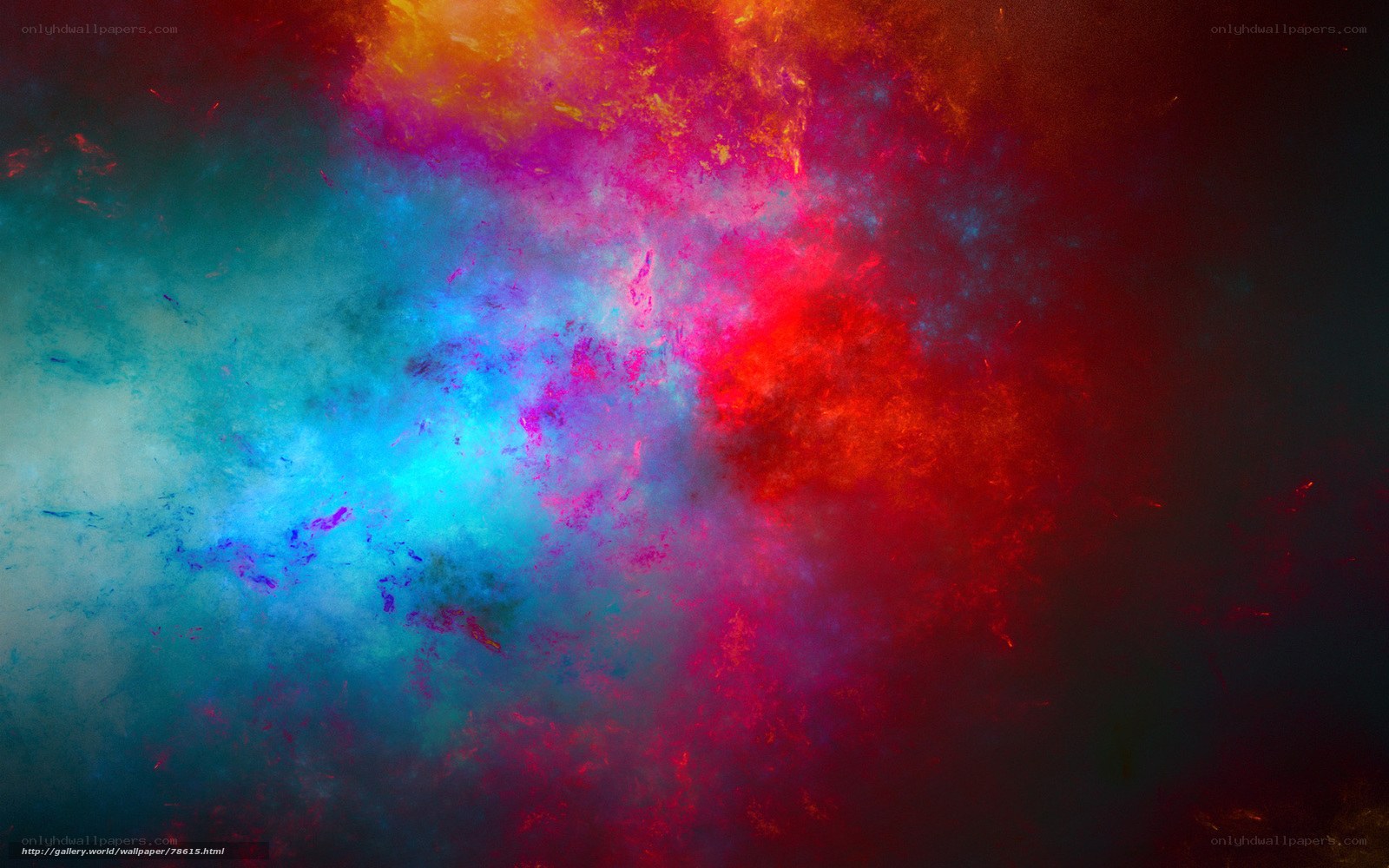 vibrant abstract color explosion