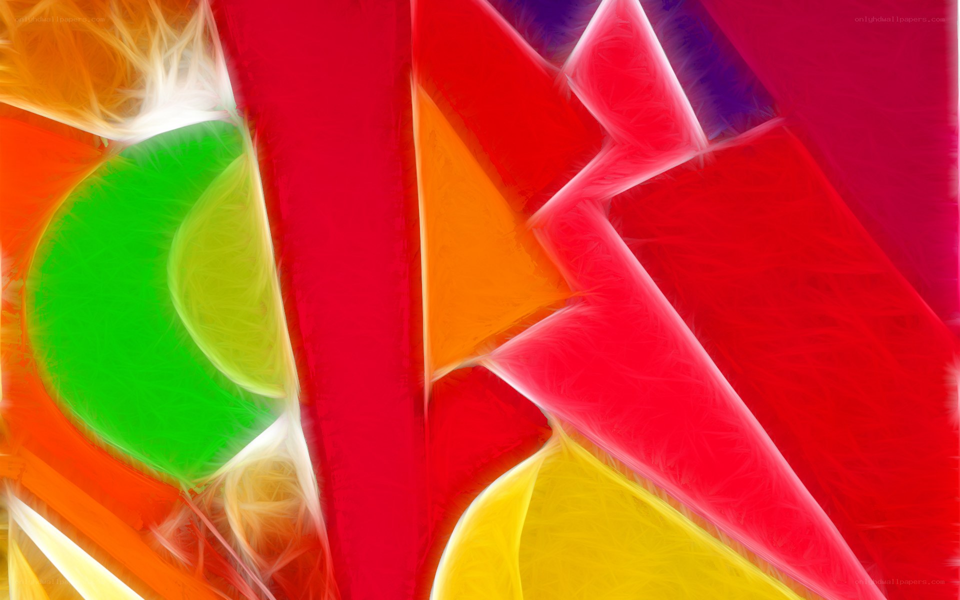 vibrant abstract color shapes