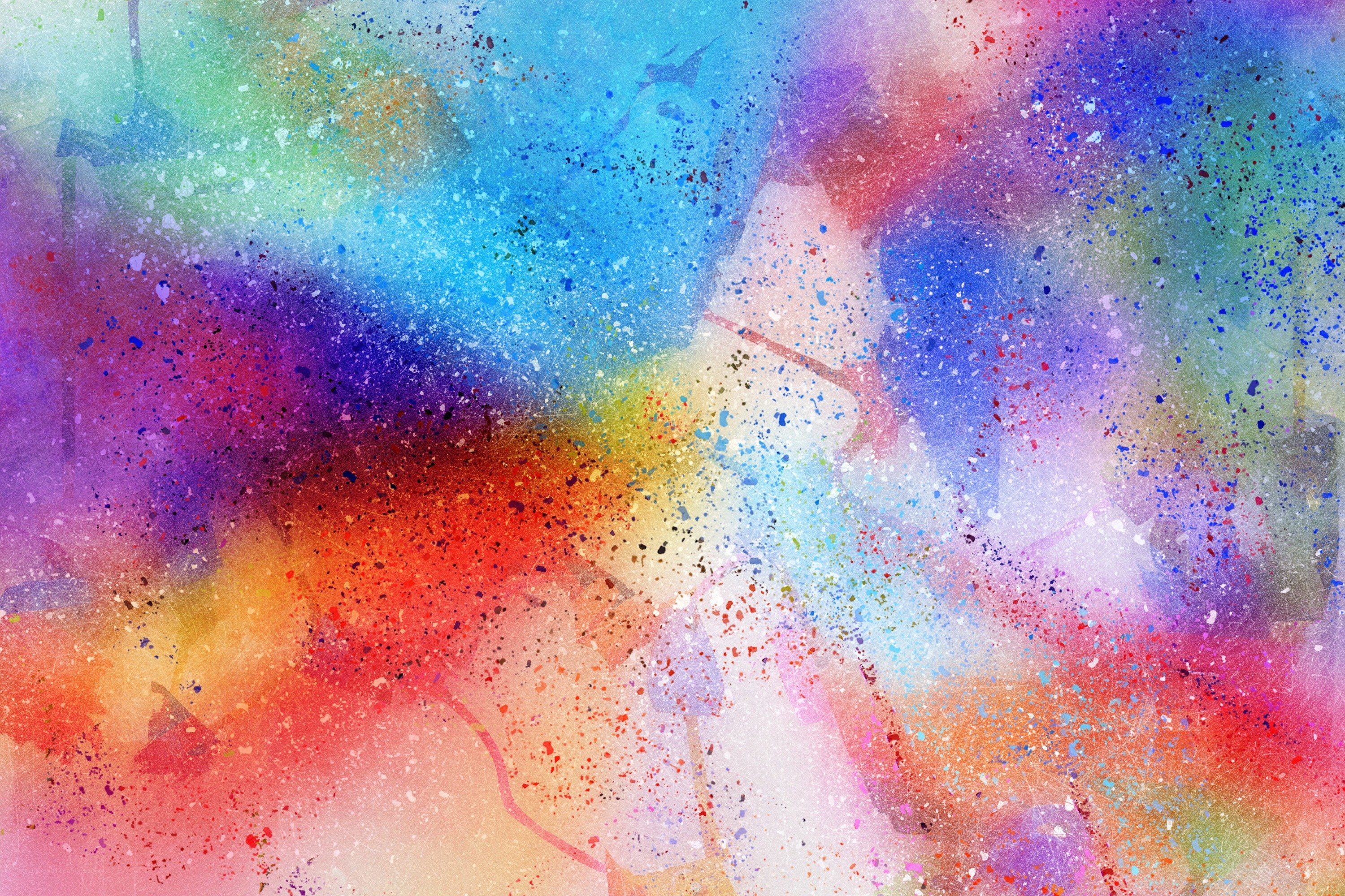 vibrant abstract color splatter