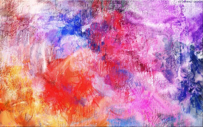 vibrant abstract color splatter
