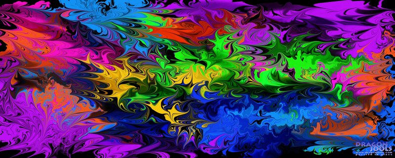 vibrant abstract color swirl