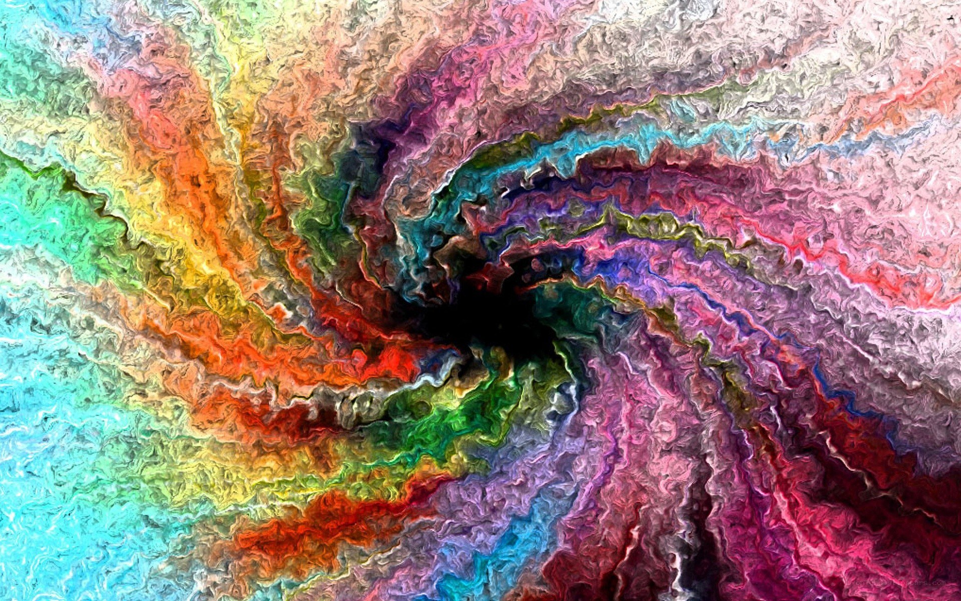 vibrant abstract color swirl