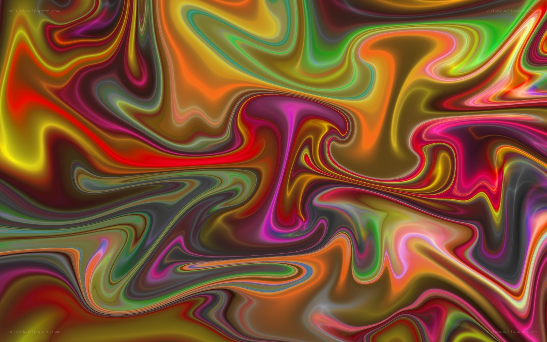 vibrant abstract color swirl