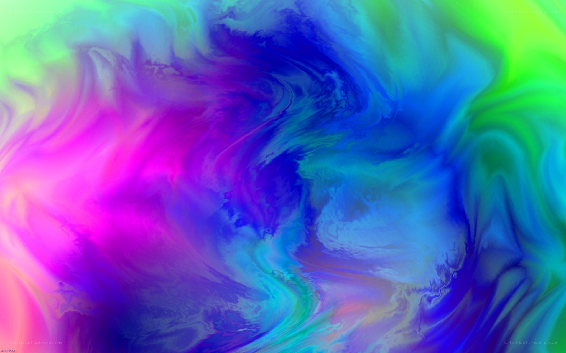 vibrant abstract color swirl
