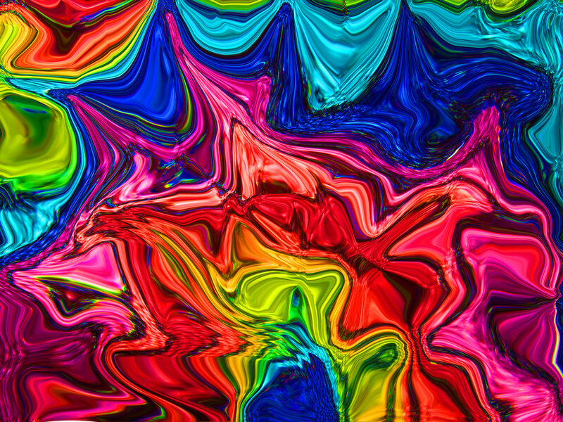 vibrant abstract color swirl
