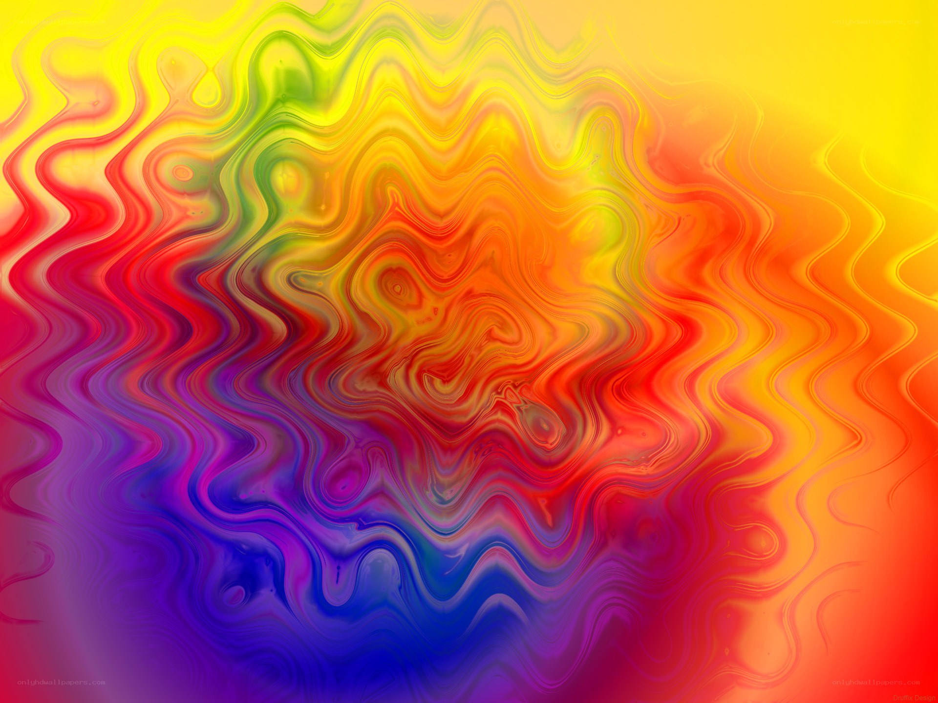 vibrant abstract color waves