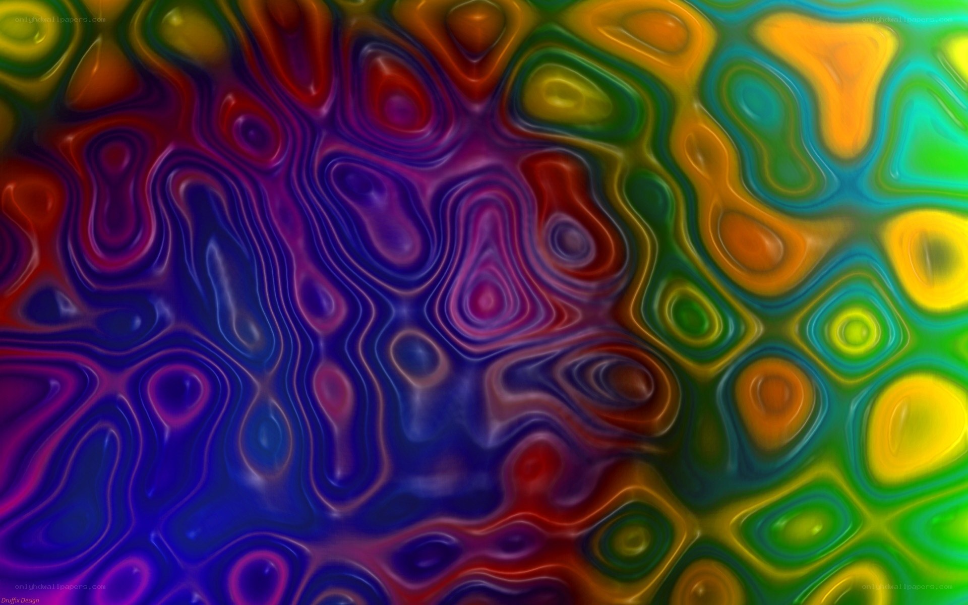 vibrant abstract color waves