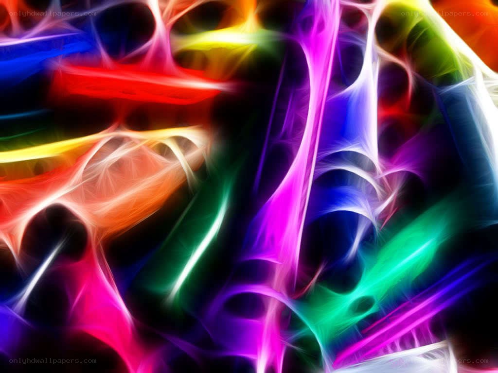 Vibrant abstract color waves