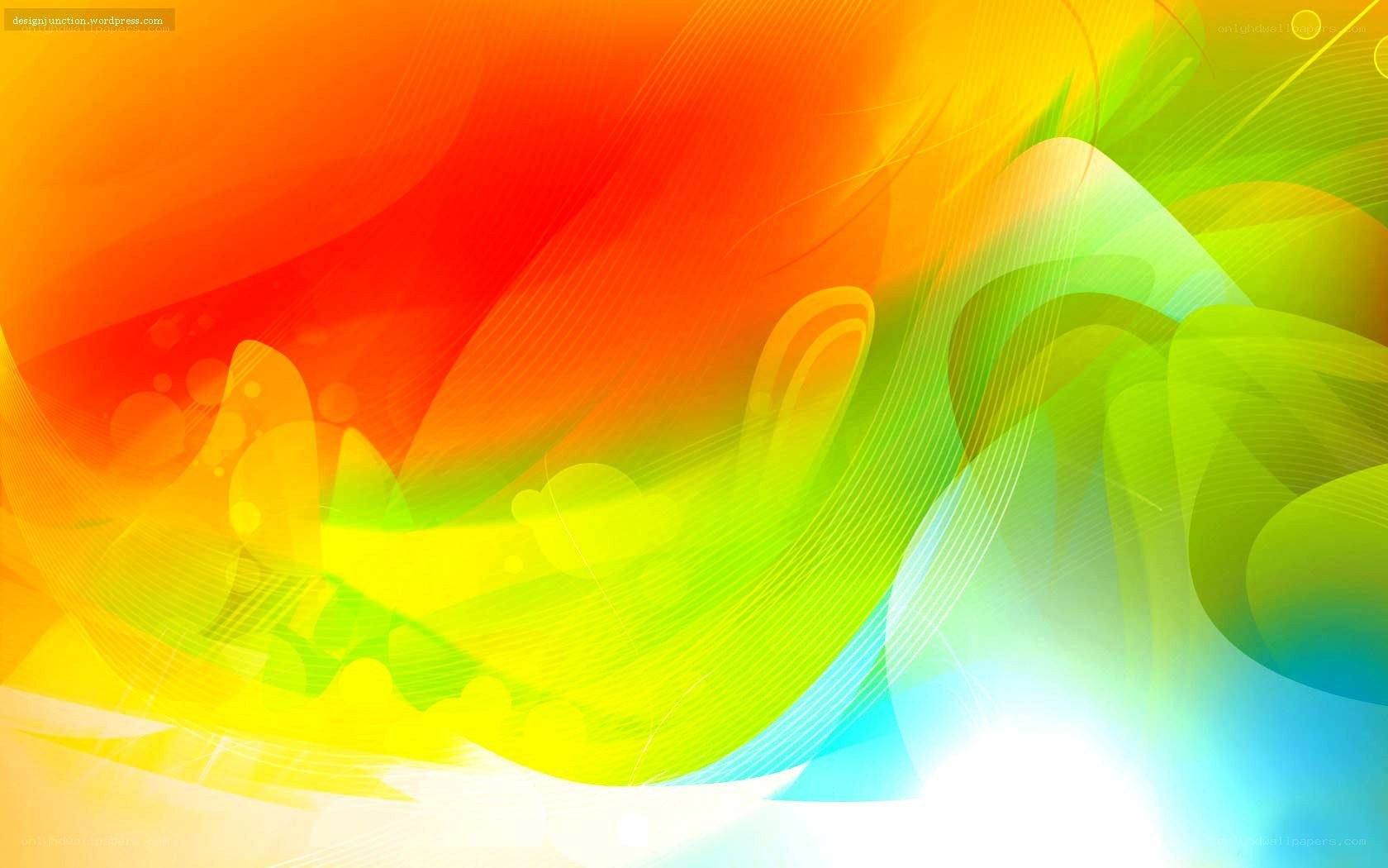 vibrant abstract color waves