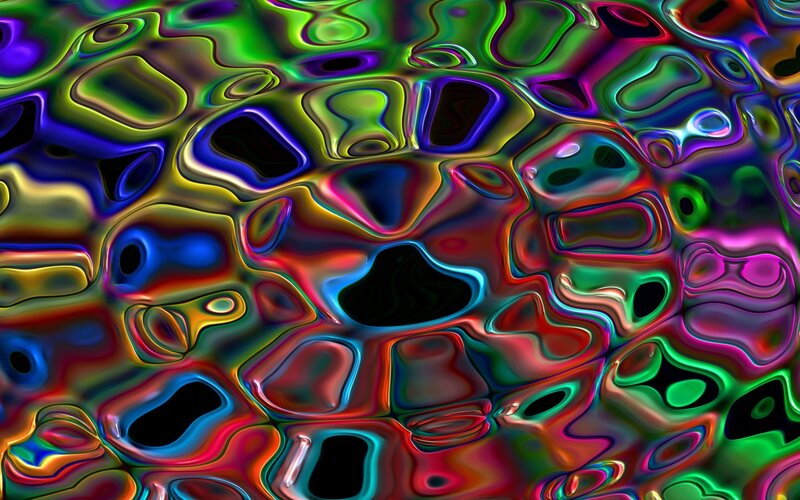 vibrant abstract color waves