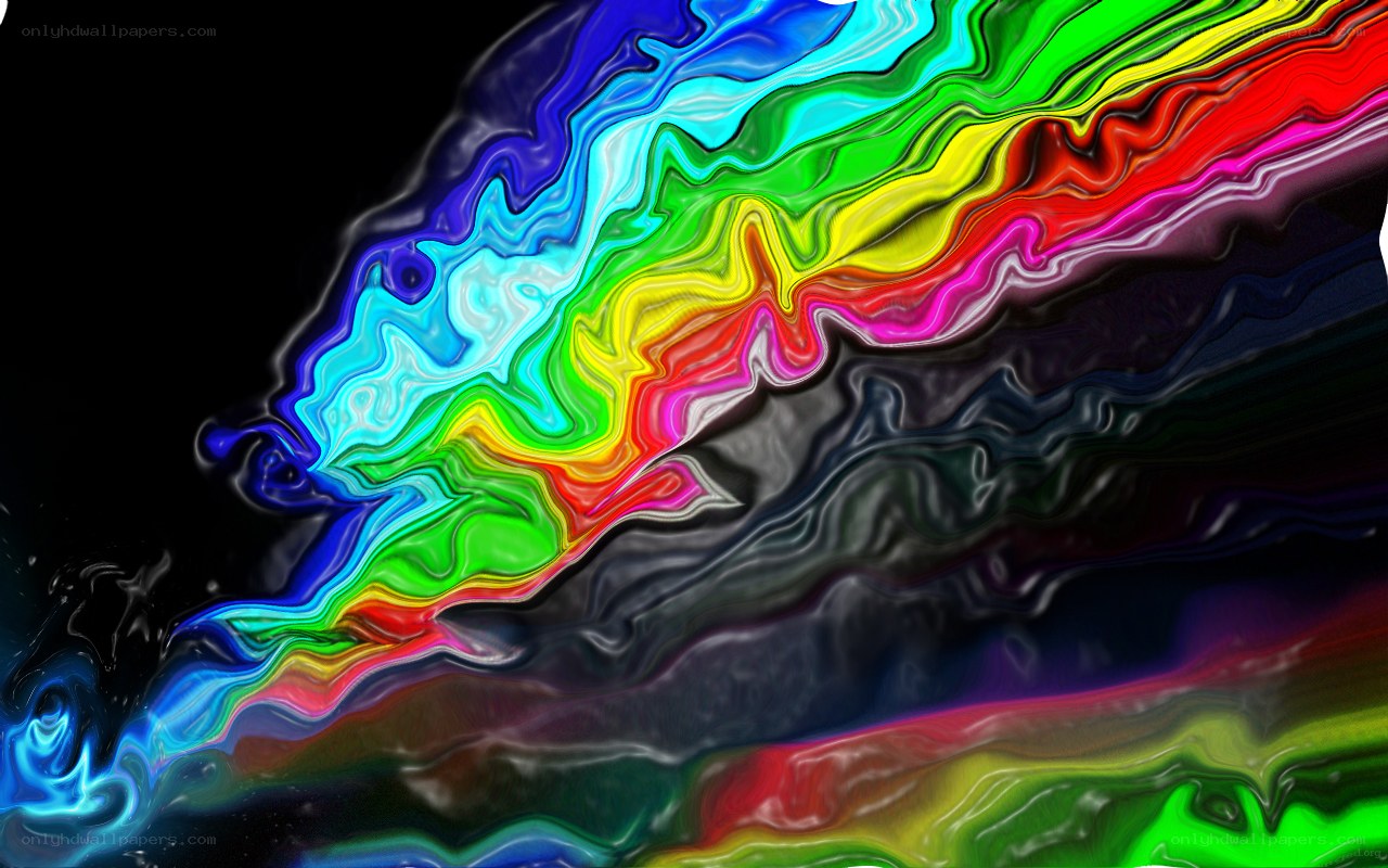 vibrant abstract color waves