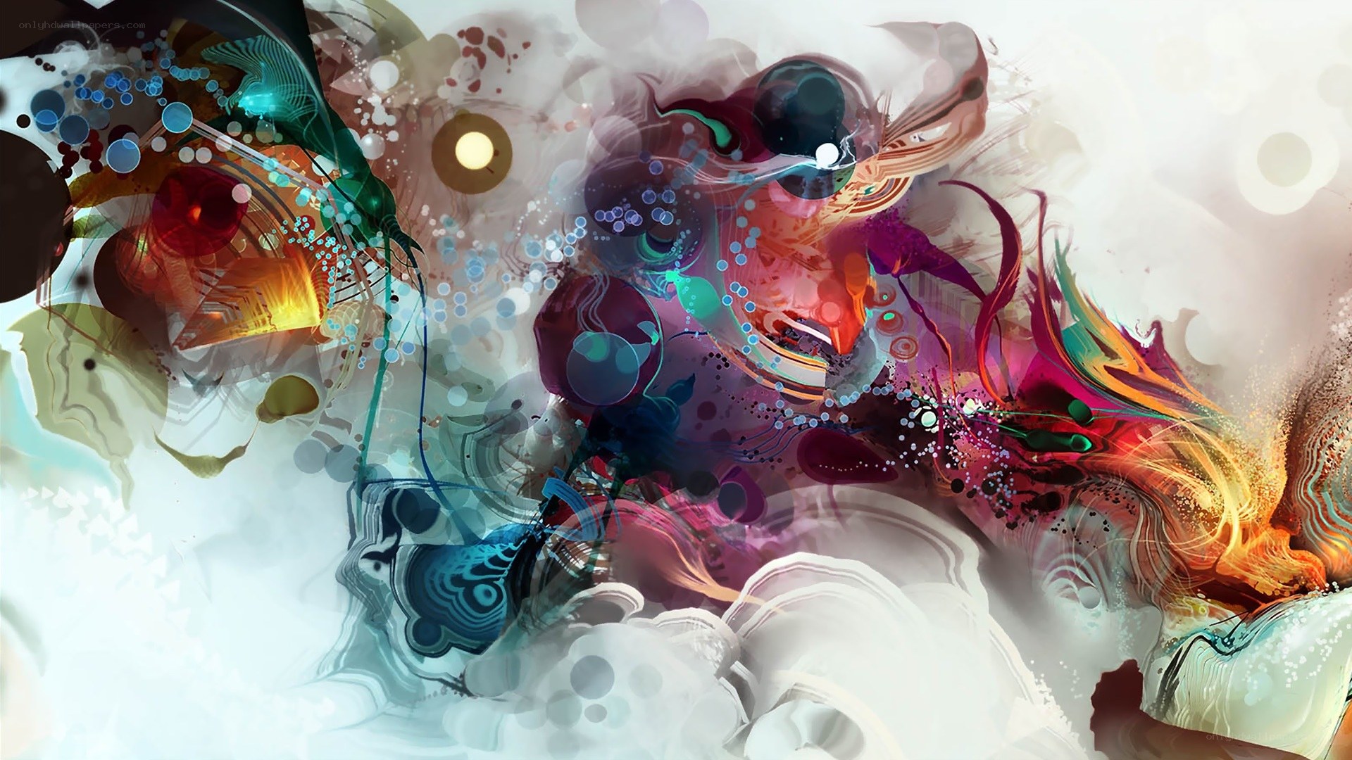 vibrant abstract digital art
