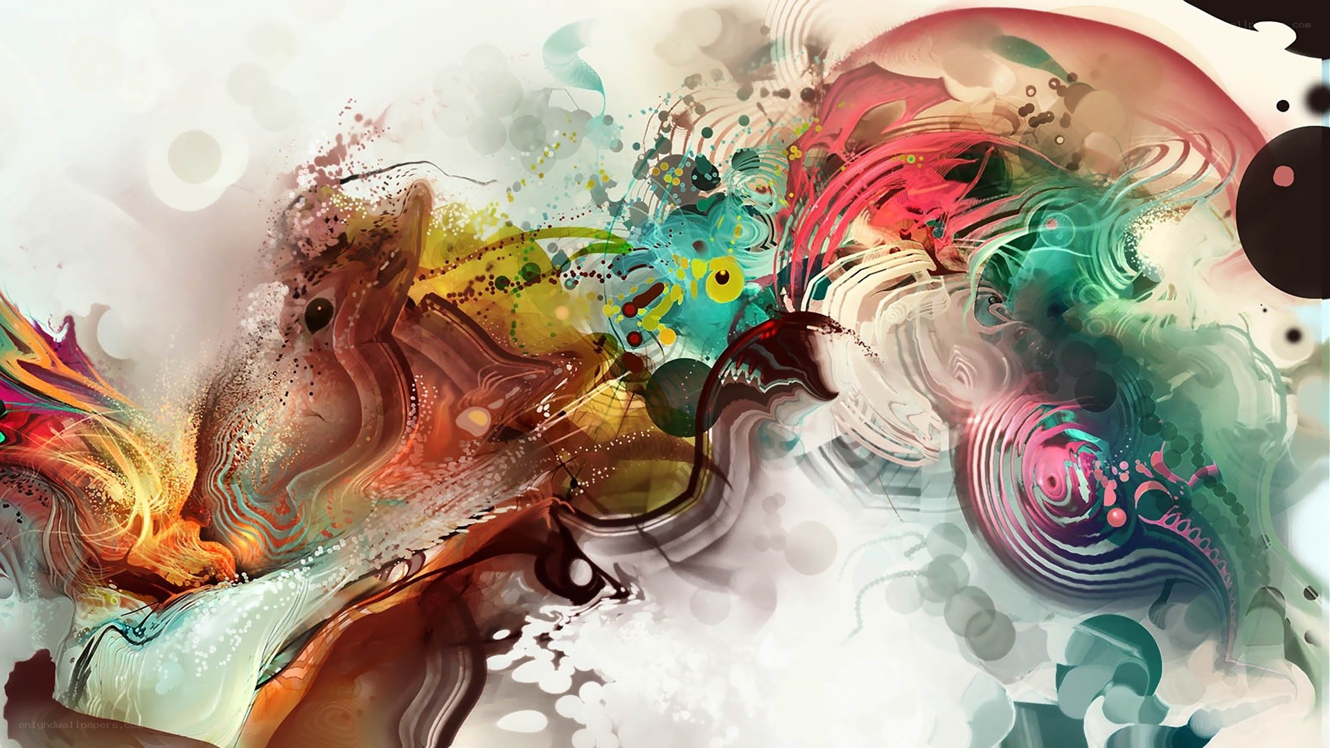 vibrant abstract digital art