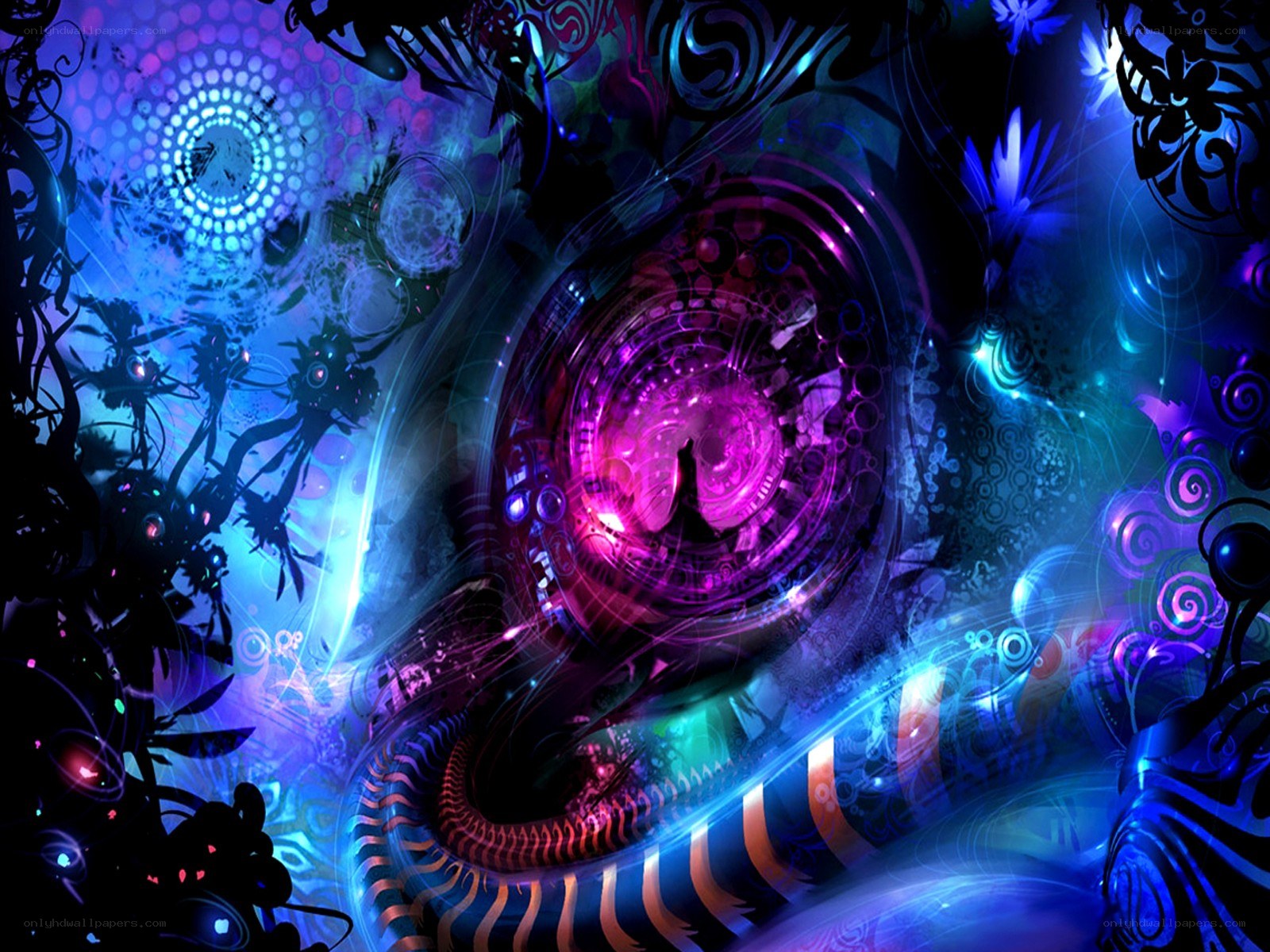 vibrant abstract digital art