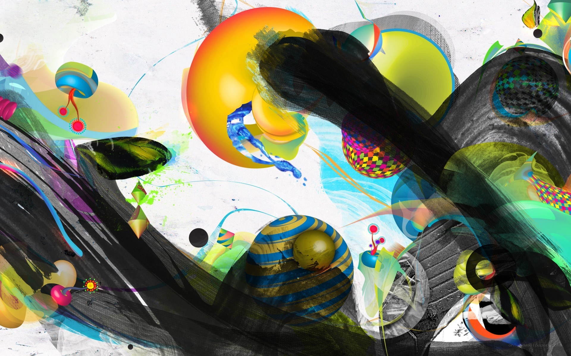 vibrant abstract digital art