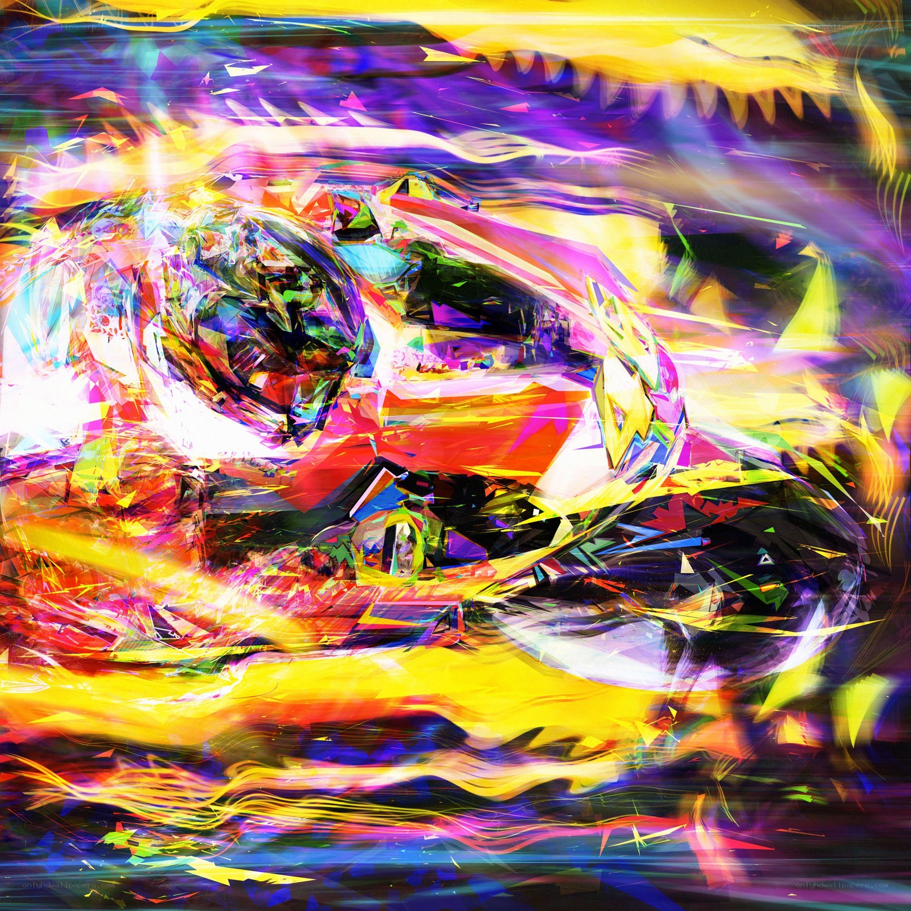 Vibrant abstract digital art