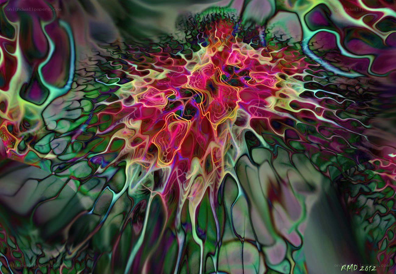 vibrant abstract digital art
