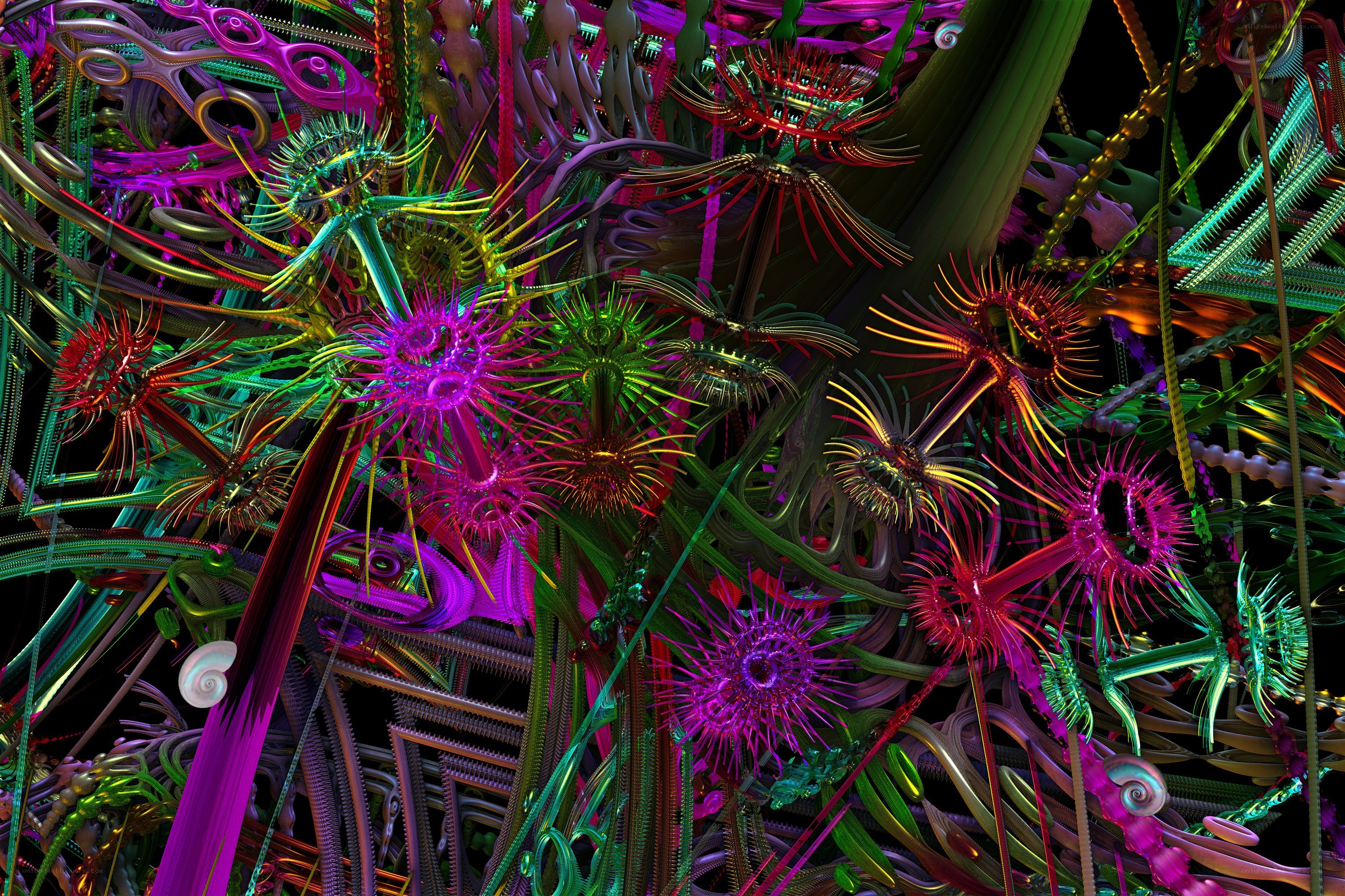 vibrant abstract digital art